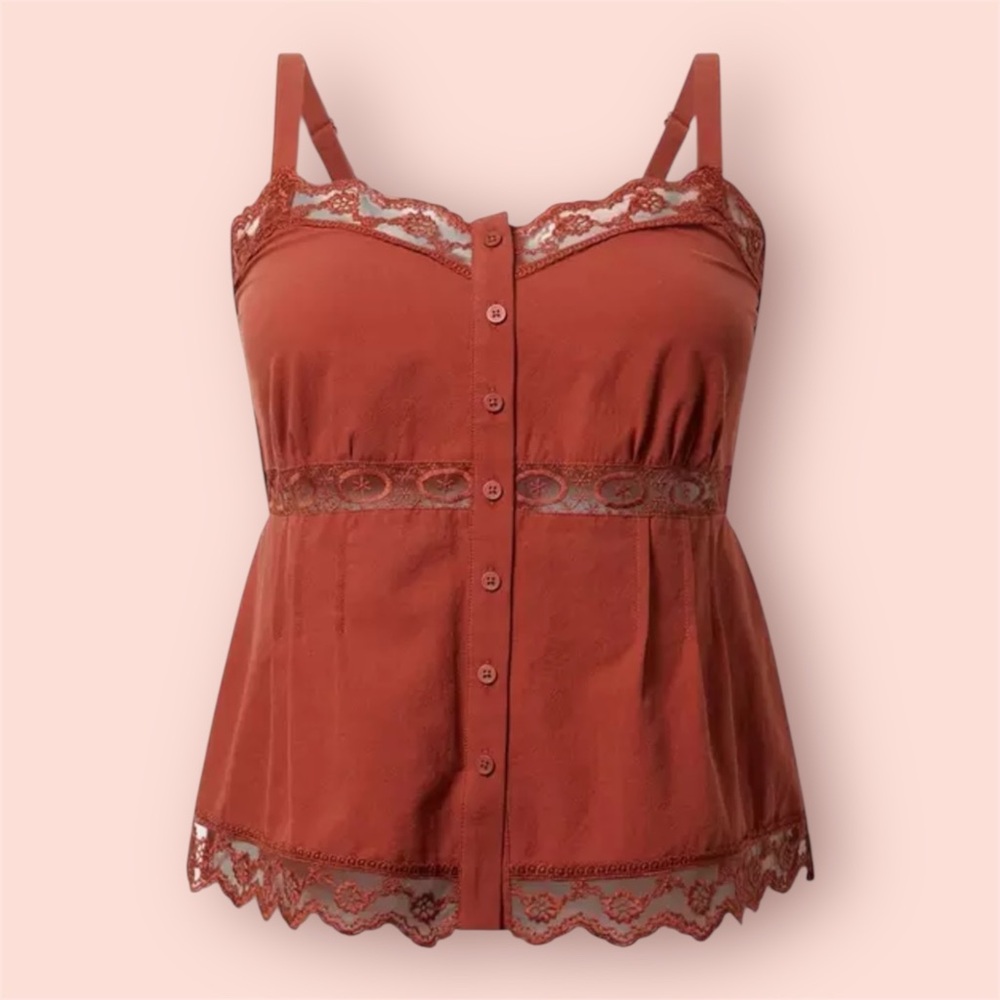 Torrid Lace Trim Cami